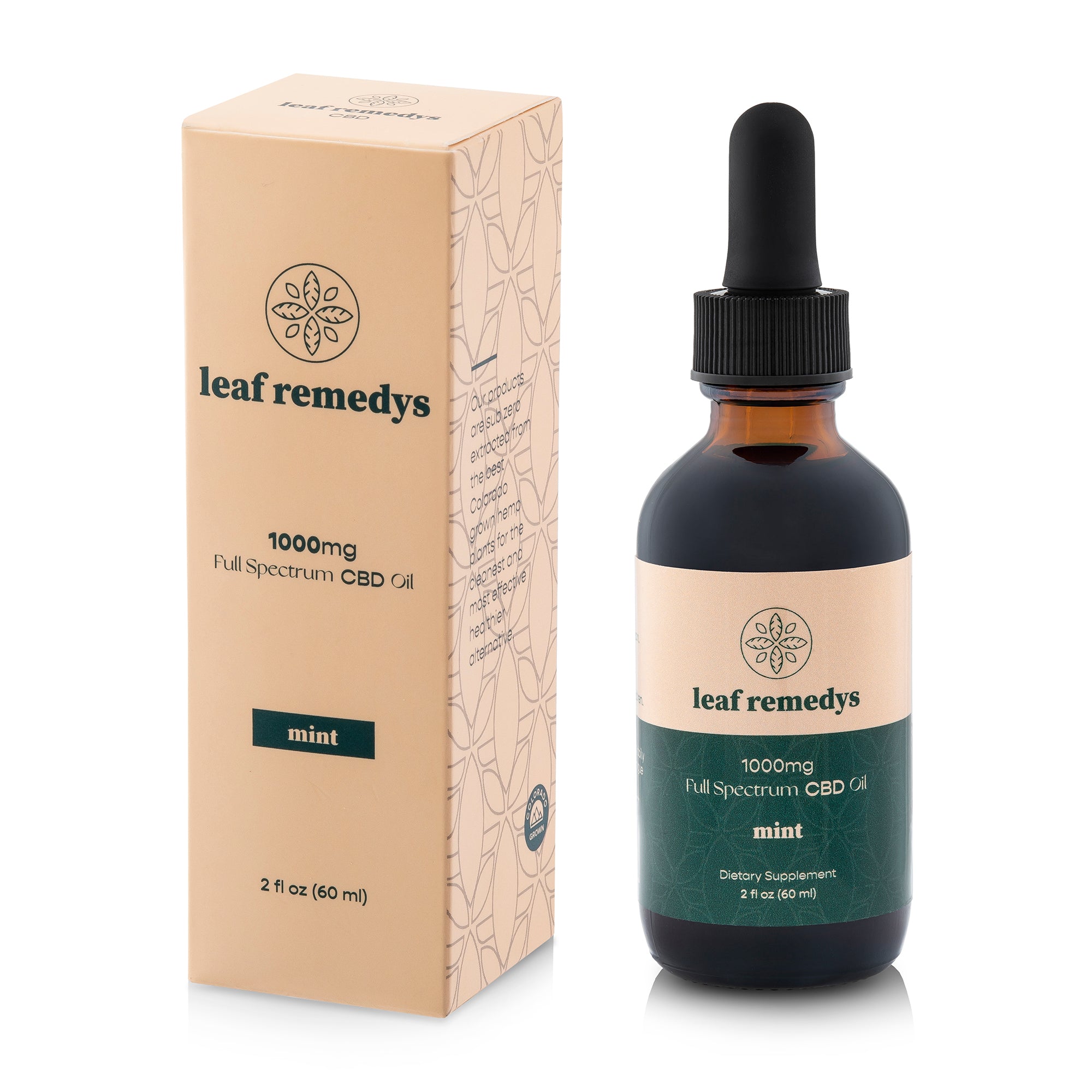 60ML Full Spectrum CBD tincture - Leaf Remedys