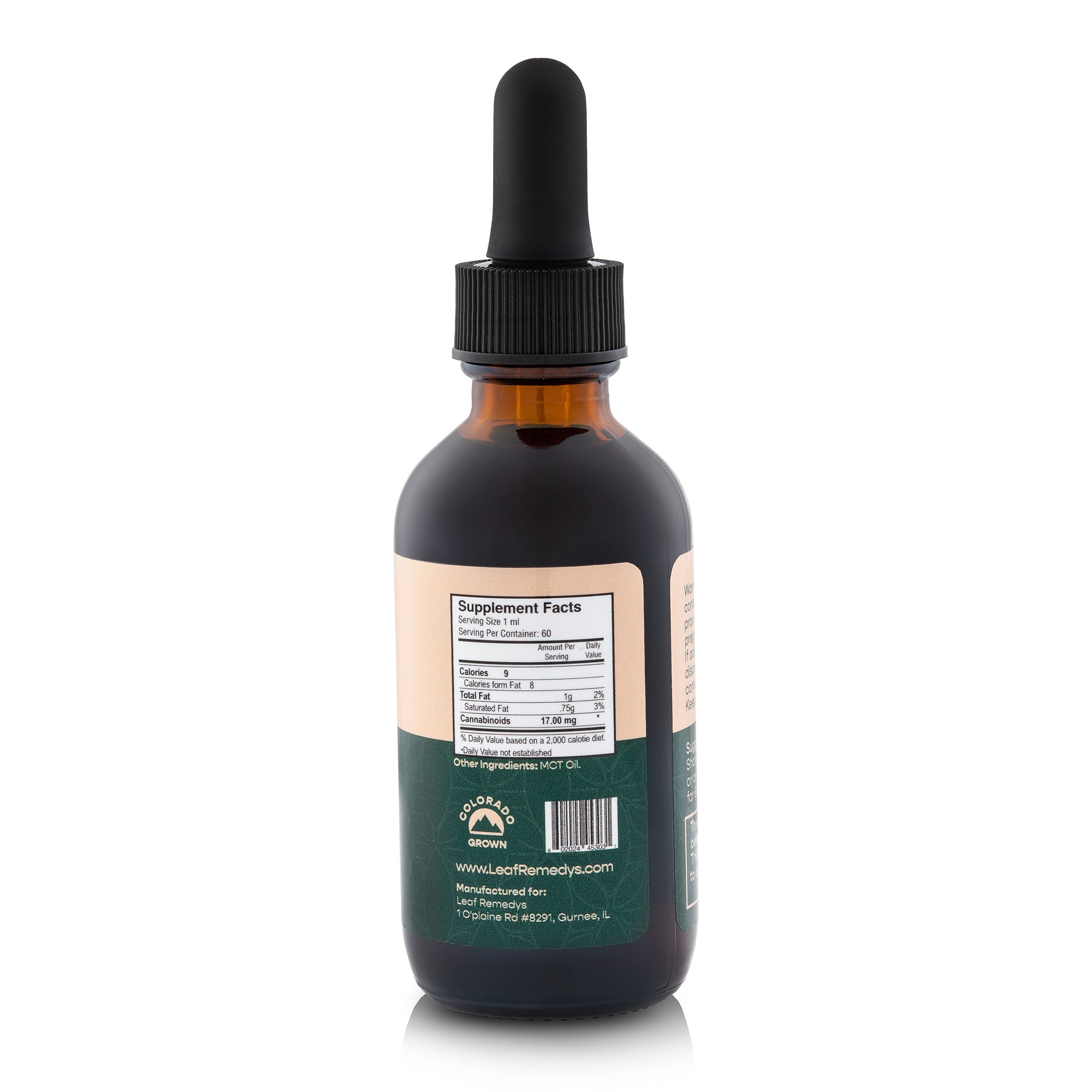 60ML Broad Spectrum CBD tincture - Leaf Remedys