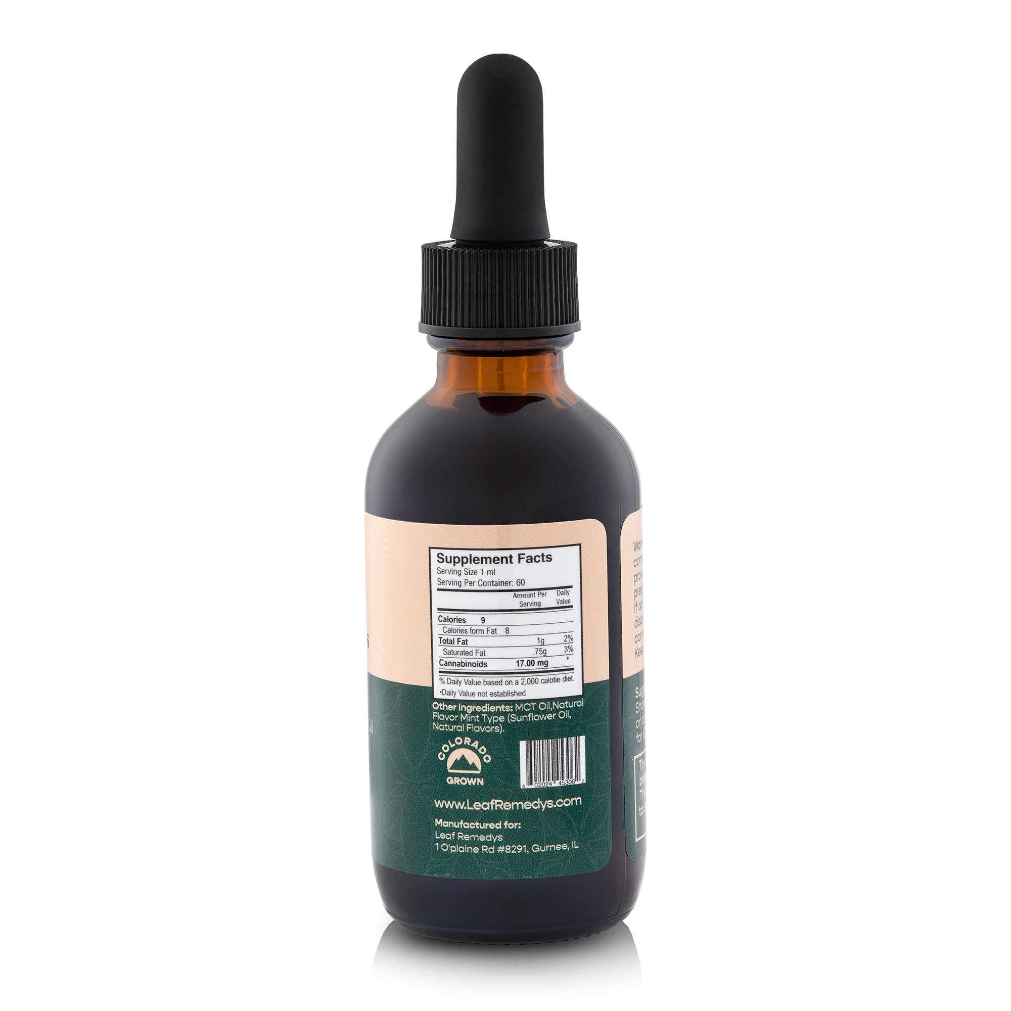 60ML Full Spectrum CBD tincture - Leaf Remedys