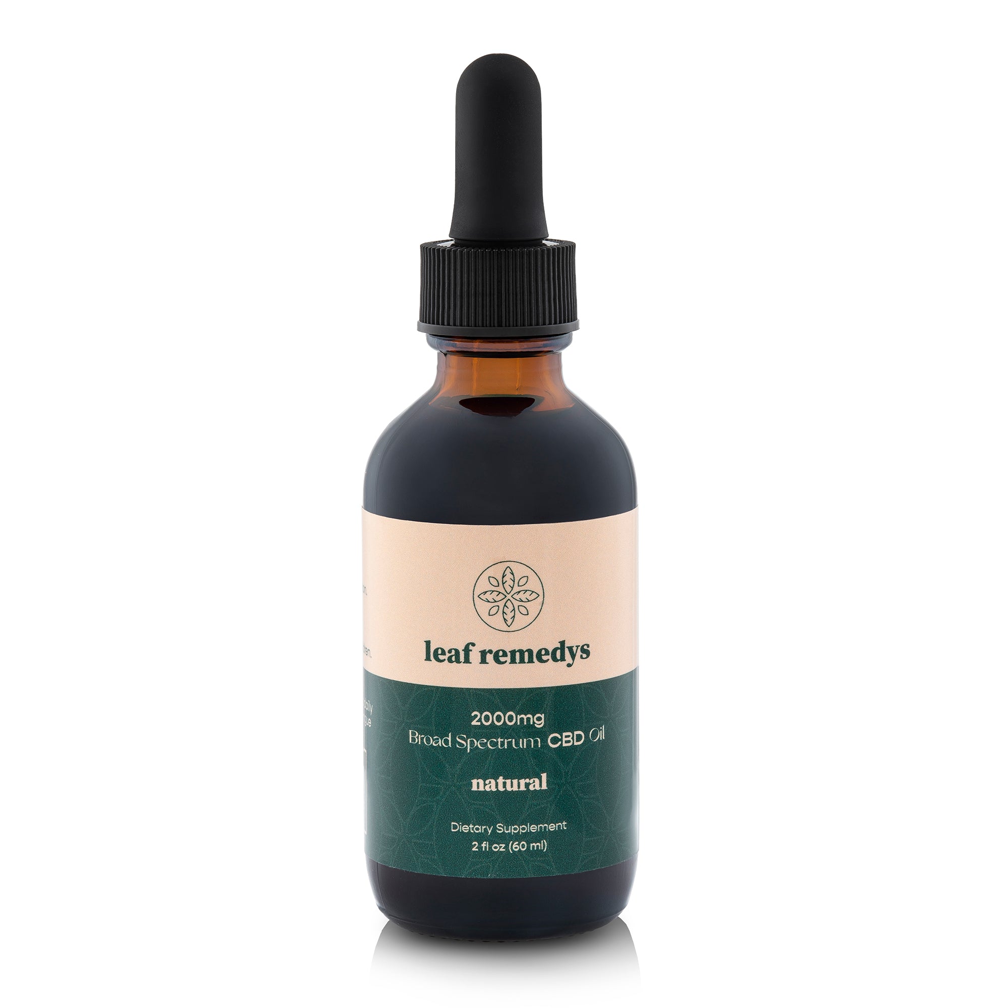 60ML Broad Spectrum CBD tincture - Leaf Remedys