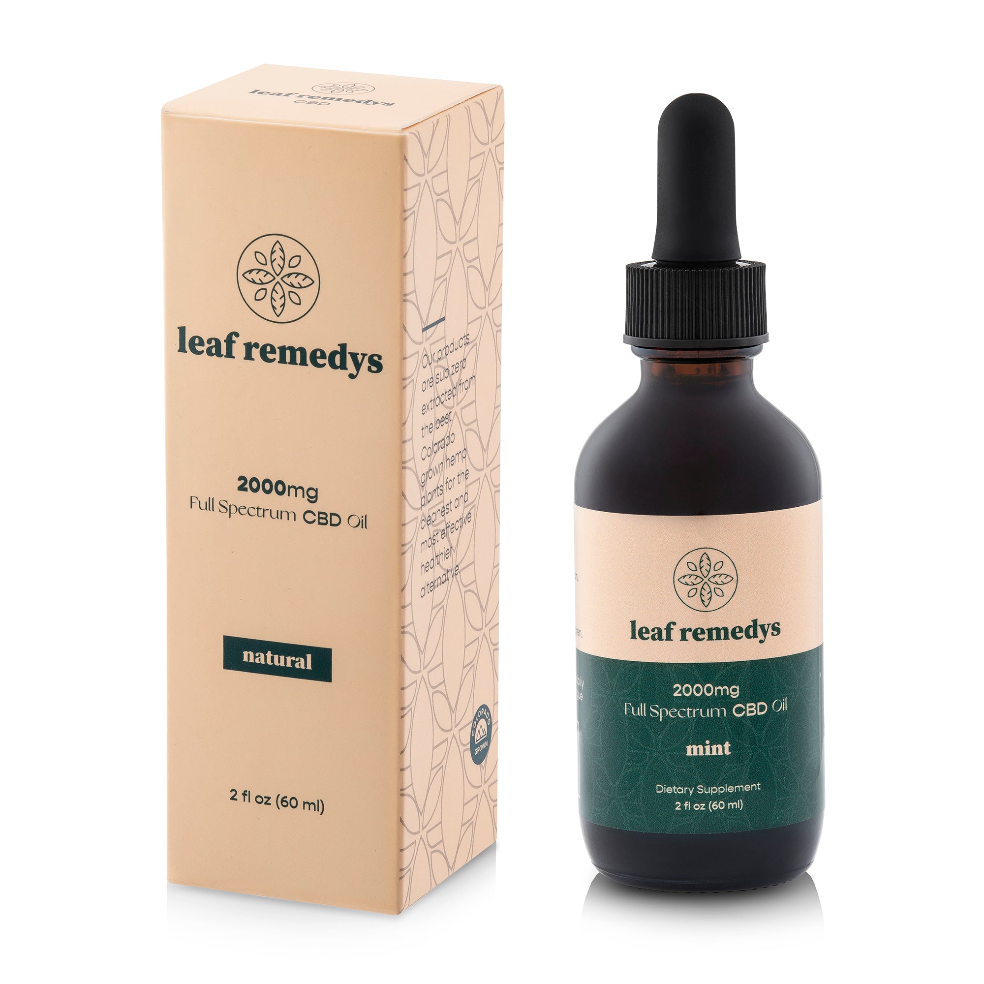 60ML Full Spectrum CBD tincture - Leaf Remedys