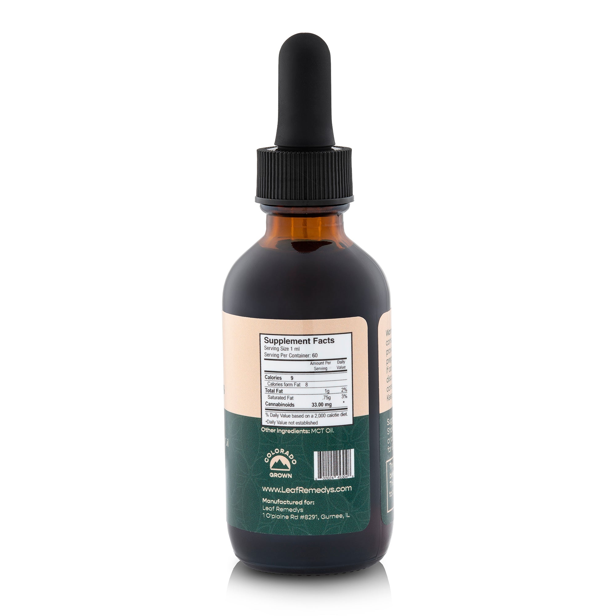 60ML Broad Spectrum CBD tincture - Leaf Remedys