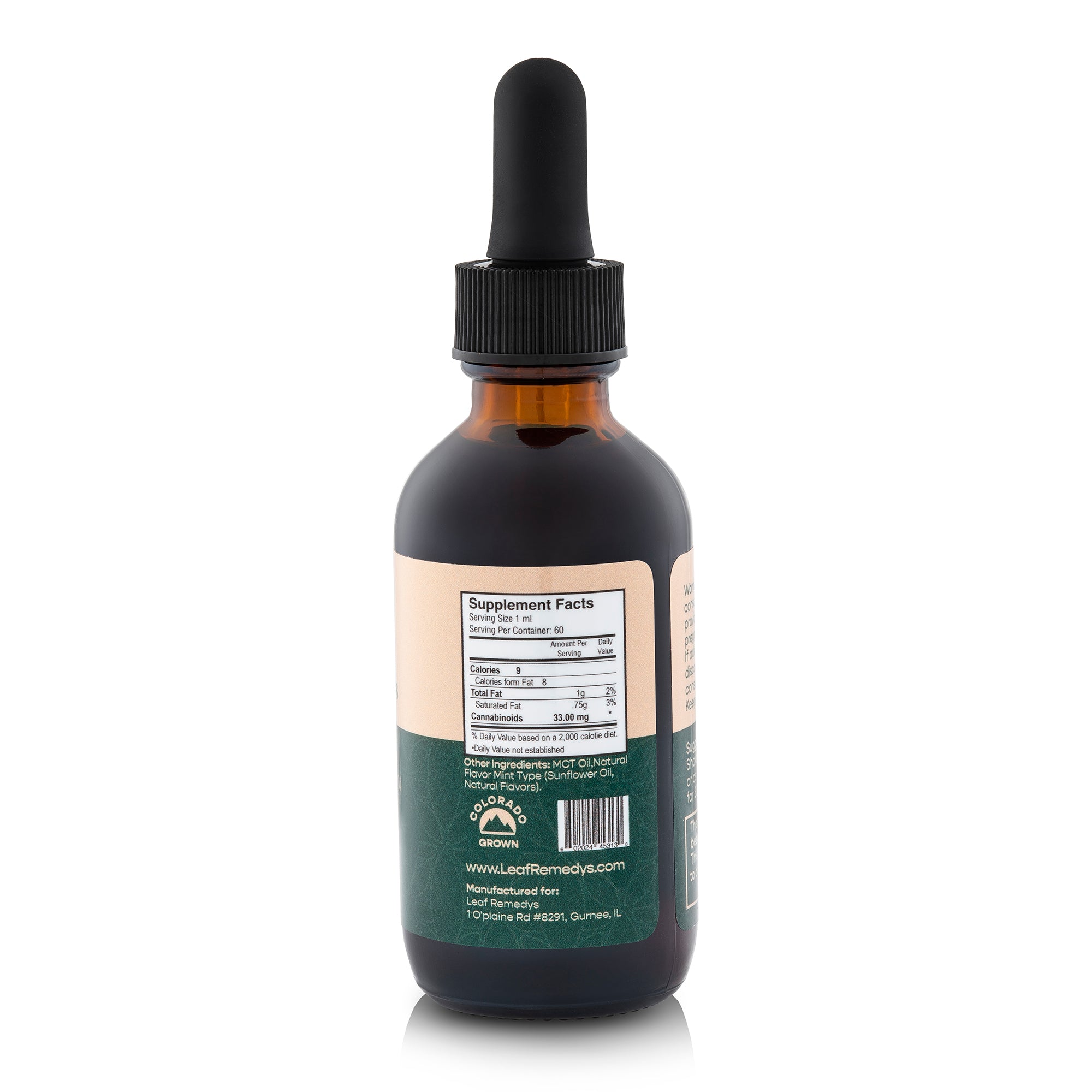 60ML Full Spectrum CBD tincture - Leaf Remedys