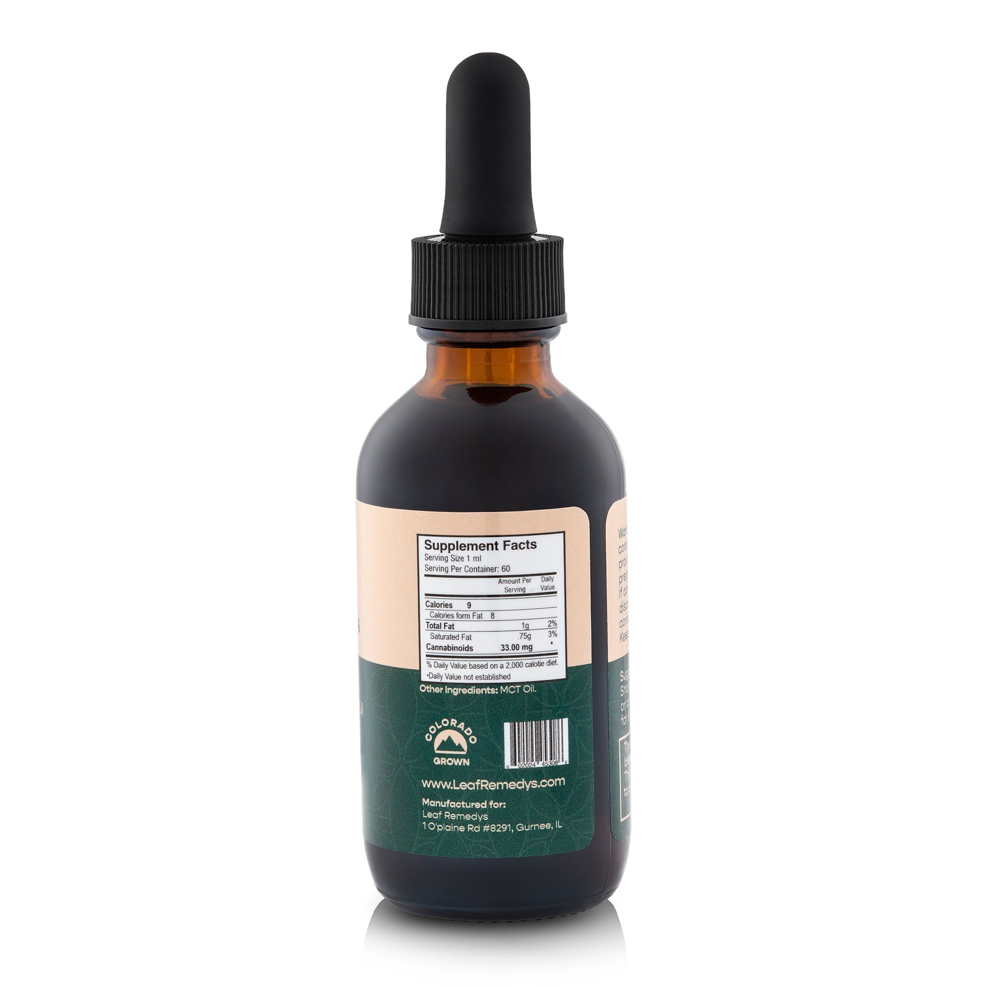 60ML Full Spectrum CBD tincture - Leaf Remedys