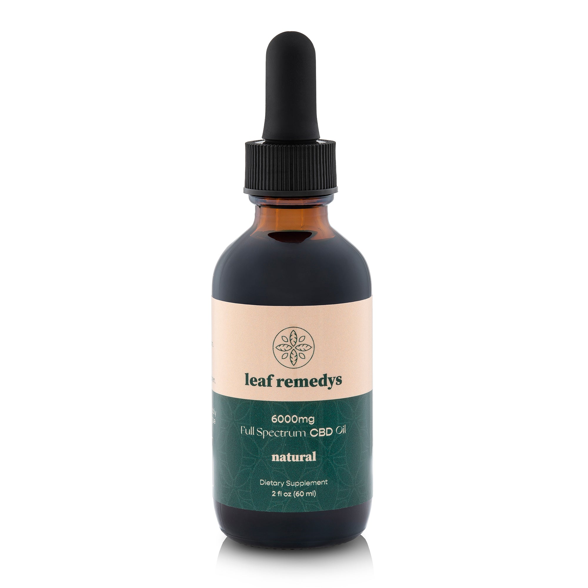 60ML Full Spectrum CBD tincture - Leaf Remedys