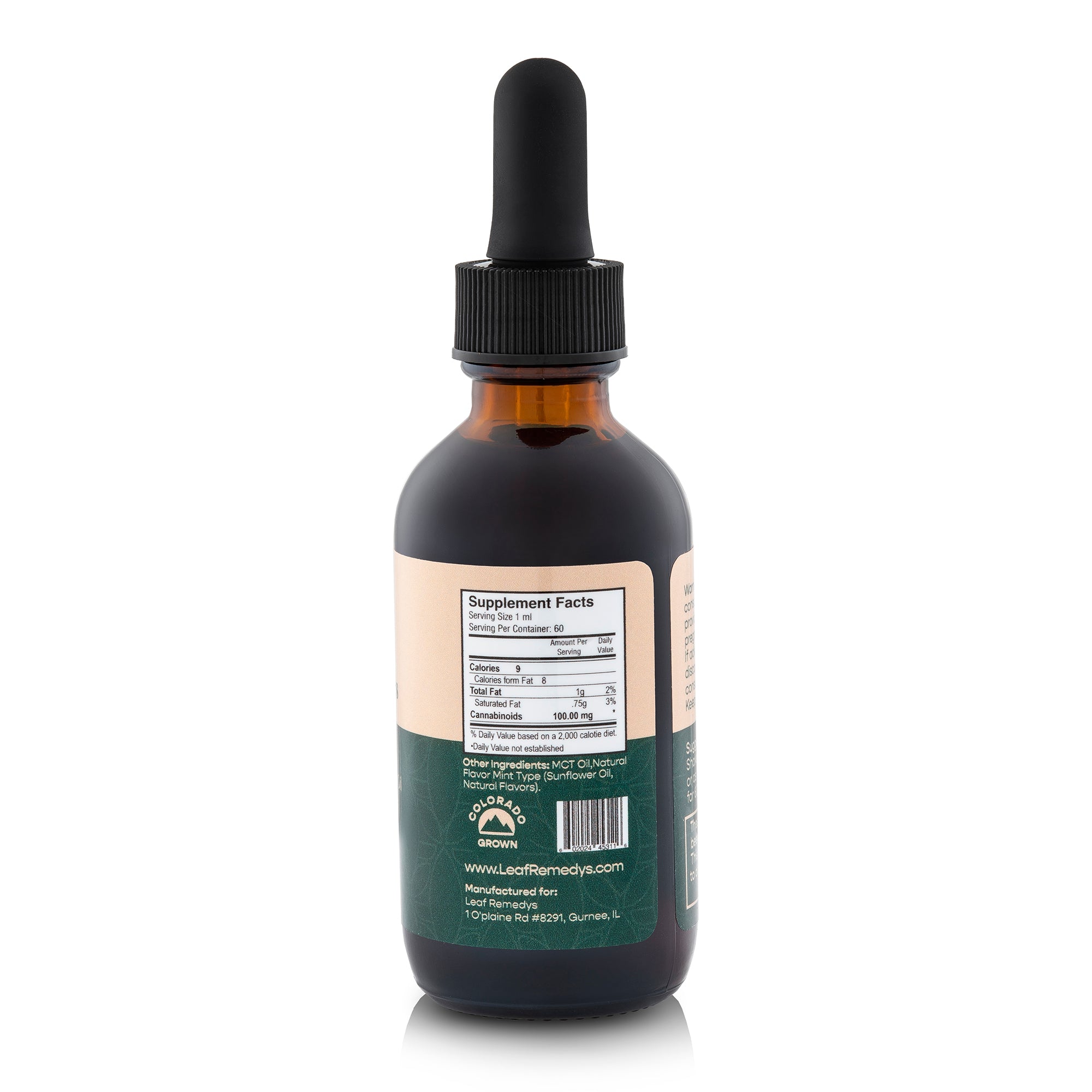60ML Full Spectrum CBD tincture - Leaf Remedys