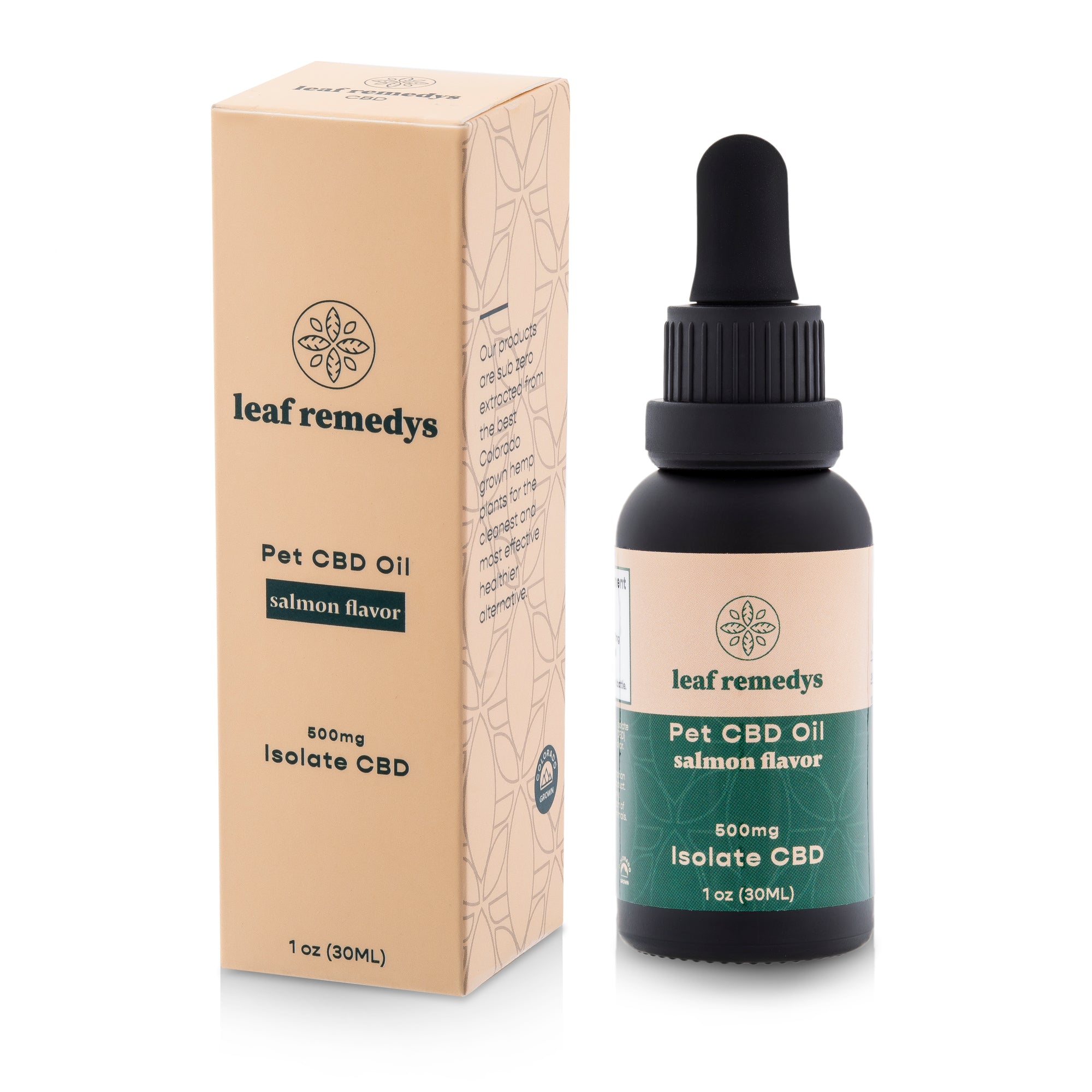 Pet Tincture 500mg Isolate CBD - Leaf Remedys