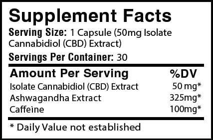 1500mg Isolate CBD focus formula capsules - Leaf Remedys