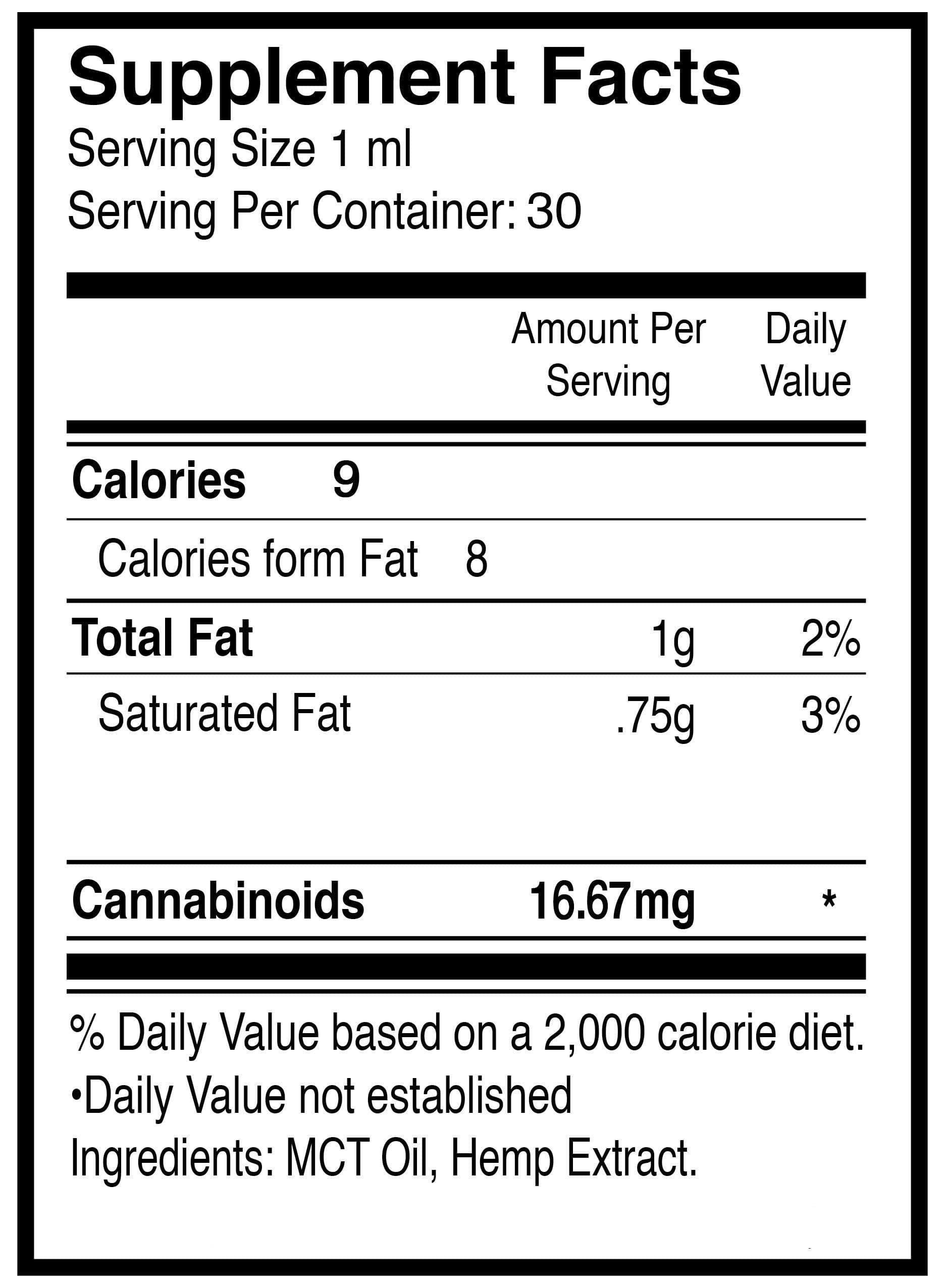 30ML Broad Spectrum CBD Tincture - Leaf Remedys