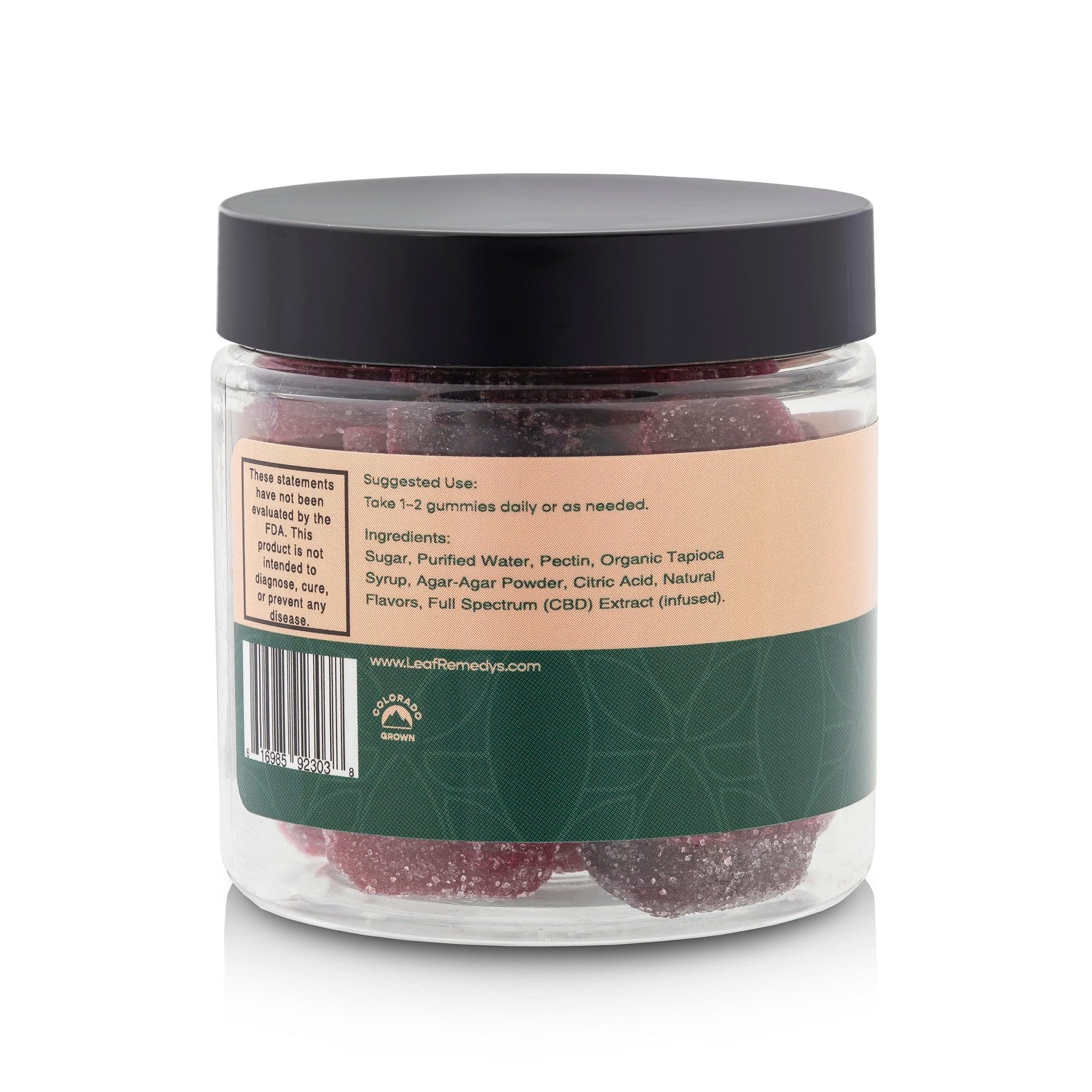 1500Mg Mixed Natural Flavors CBD Gummies - Leaf Remedys